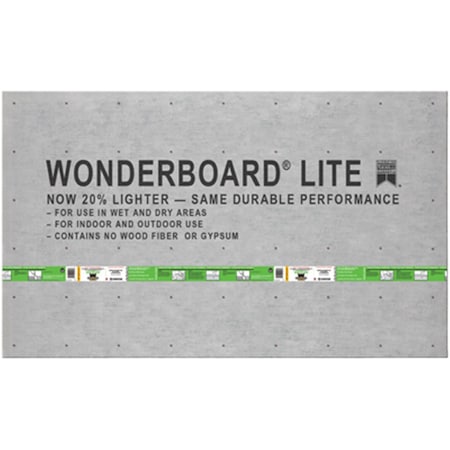 M-D Building Products 3 Ft. X 5 Ft. X 0.25 In. Wonderboard Lite Backer Board, 60Pk 170062